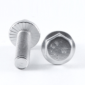 20 piezas/bolsa, tornillos hexagonales de brida de acero inoxidable 304, con dientes, M4 M5 M6 M12, tornillos de cabeza hexagonal externa con brida, lisos, GB5787 - Product Image 3