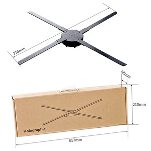 Ventilateur LED holographique 3D 77CM, <span class=keywords><strong>projecteur</strong></span> d'affichage 3D holographique, CE FCC ROSH, fourniture directe d'usine, équipement commercial haute résolution - Product Image 6