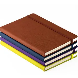 Cuaderno de tapa dura impermeable personalizable, diario con banda elástica para negocios, novedad de 2023, venta al por mayor