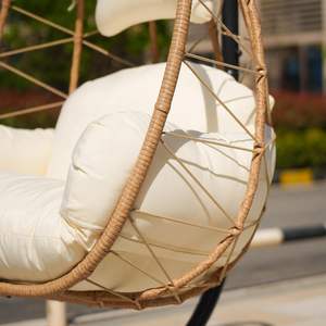 Uplion appeso uovo sedia con supporto per interni sedia oscillante esterno amaca uovo sedia con cuscino per Patio, camera da letto, giardino - Product Image 6