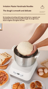 Mélangeur de fermentation intelligent à température <span class=keywords><strong>constante</strong></span> pour la maison, avec moteur AC en cuivre pur, capacité 5L, 6L, 7L, 8L, pour pétrir la pâte à farine de manière automatique - Product Image 6