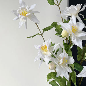 H-806 Fleurs artificielles suspendues <span class=keywords><strong>en</strong></span> cascade de <span class=keywords><strong>jasmin</strong></span> et de bégonia imprimées <span class=keywords><strong>en</strong></span> 3D, fabriquées à la main pour la mise <span class=keywords><strong>en</strong></span> scène d'intérieur de luxe - Product Image 3