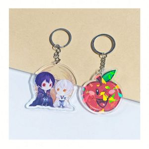 Porte-clés personnalisé écologique imprimé anime, breloques en alliage métallique de qualité supérieure, porte-clés en acrylique personnalisé pour clés - Product Image 6