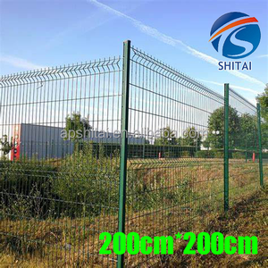 Panneau de clôture 3D avec revêtement en poudre, couleur verte/noire, personnalisation, clôture incurvée 3D pour jardin, pour rail - Product Image 3