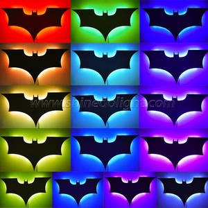 Luces LED <span class=keywords><strong>de</strong></span> Halloween en forma <span class=keywords><strong>de</strong></span> murciélago para decoraciones <span class=keywords><strong>de</strong></span> pared <span class=keywords><strong>de</strong></span> fiesta Atmósfera festiva Superhéroe Luz nocturna Control remoto - Product Image 2