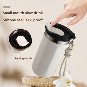 12 oz 16 oz Stainless Steel Vacuum Insulated Tumbler Coffee Travel Mug Leak-proof <b>with</b> Lid Coffee <b>Cups</b> for Ice Coffee Tea Beer - Product Image 2