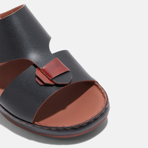 SHIKOL Sandali Arabi da <span class=keywords><strong>Uomo</strong></span> in Vera Pelle Bovina Italiana Premium, Produttore di <span class=keywords><strong>Scarpe</strong></span> 2026 di Tendenza, con <span class=keywords><strong>Memory</strong></span> <span class=keywords><strong>Foam</strong></span> di Alta Qualità per Camminata Quotidiana - Product Image 2