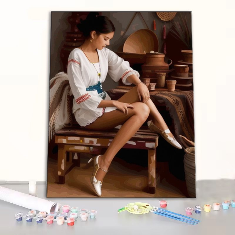 High Quality Women Digital Oil Painting