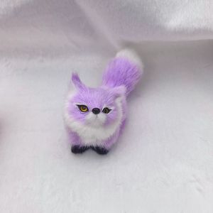 Imitazione colorata piccola <span class=keywords><strong>volpe</strong></span> ornamenti giocattoli per bambini compleanno Super morbido peluche <span class=keywords><strong>volpe</strong></span> <span class=keywords><strong>artica</strong></span> e volpi rosse figurine Toppers torta - Product Image 5