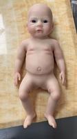 Weiche, dehnbare, solide Silikon-Reborn-Babypuppe, 30 cm, realistische, weiche Babypuppe, beruhigendes Fidget-Spielzeug für Kinder und Erwachsene