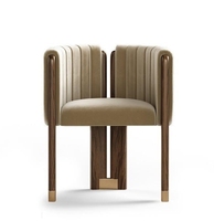 Chaise de salle à manger en bois massif de luxe Nordic Light Design Simple moderne café Club hôtel bureau de vente négociation cuisine salon