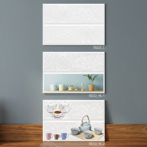 Azulejos de pared de cocina de cerámica moderna 300x450mm Azulejos de pared interior esmaltados digitales brillantes para baño y salón al por mayor - Product Image 3