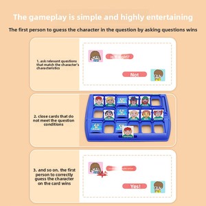 Juego de Mesa Interactivo Educativo Más Vendido, "Adivina Quién Soy", Juguete para la Interacción Entre Padres e Hijos con Tarjetas - Product Image 5