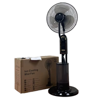 Vente en gros 16 pouces humidificateur à ultrasons télécommande intérieur/extérieur refroidissement eau brume ventilateur piédestal pour usage domestique RV