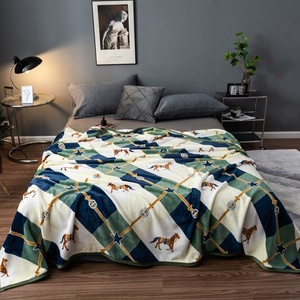 Hot Bán Flannel Lông Cừu Chăn Thiết Kế Thời Trang-E Duy Nhất Lớp Có Thể Đảo Ngược Mềm Ấm Sang Trọng Máy Có Thể Giặt Ném Chăn - Product Image 1