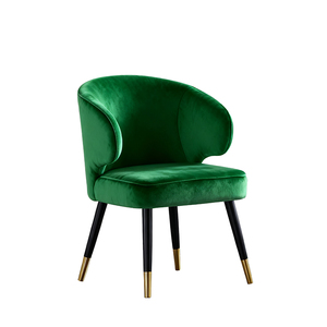 Fauteuil d'Accueil pour Négociations avec Dossier Ergonomique Courbé, Mousse Haute Résilience, Tissu Velours, Pieds Quadruples et Protections de Sol - Product Image 4