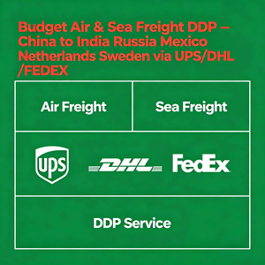Budget Air &amp; Sea Freight <strong>DDP</strong> -China to India <strong>Russia</strong> Mexico Netherlands Sweden Turkey Via UPS/DHL/FEDEX Goods 15 Days Dispatch - Product Image 3