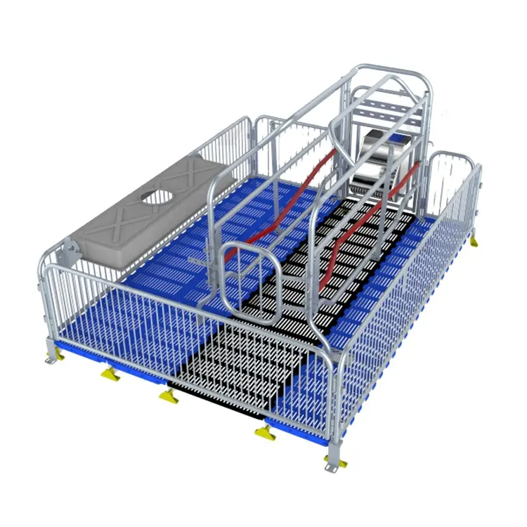 Great Farm Sow Gestation Bed Galvanized Pig Farrowing Crates Pen Pig Flooring Stall Farrowing Bed Sow Equipment for Sale 34