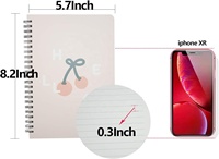 Carnets personnalisés avec logo A5, reliure spirale, couverture rigide, agenda personnalisé, impression de carnet, carnet mignon pour filles