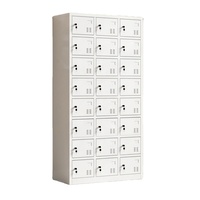 Casiers en acier, armoires de rangement en acier, antirouille, armoire à 24 portes avec grand espace de rangement et serrure à clé pour salle de sport