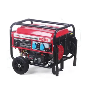 BISON China Factory Portable 3kw 9Hp Gasoline Electric Start Generator 3.2Kw