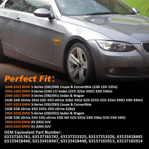 Pour BMW X3 E83 X1 E84 <span class=keywords><strong>X5</strong></span> <span class=keywords><strong>X53</strong></span> E60 E61 E46 E81 E82 E90 E92 E87 E88 Clignotant latéral à LED séquentiel - Product Image 5