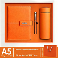 Ensemble cadeau stylo et carnet promotionnel d'entreprise, logo personnalisé, kit journal en cuir PU pour exposition commerciale, cadeau d'entreprise