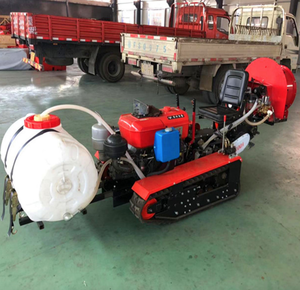 Trattore Cingolato Compatto Telecomandato da 35 CV con Cingoli in Gomma, Motore Diesel, Trattore a Conduzione Posteriore con Fresa Rotativa in Vendita - Product Image 4