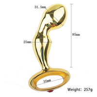 Or/argent ancre métal Plug Anal Stimulation anale Diltion outils masturbateur à main masseur de Prostate jouets sexuels