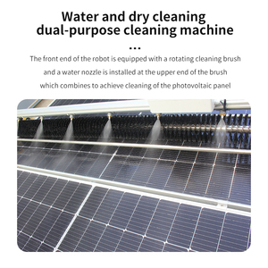 Robot và bàn chải làm sạch tấm pin mặt trời, Robot làm sạch hoàn toàn tự động, Bàn chải, Hệ thống thiết bị máy làm sạch PV bằng nước - Product Image 3