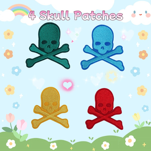 패치 스티커에 유행 아플리케 철 해골 모양의 자수 의류 패치 - Product Image 2