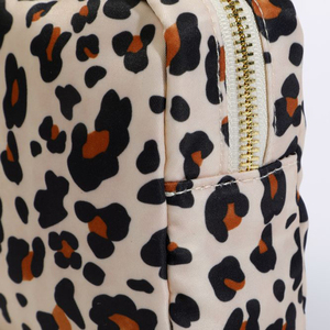 Không thấm nước Nylon Zip Pouch DIY Chenille Thư Các Bản vá lỗi Cheetah Du Lịch Mỹ phẩm Túi Make-up Nylon Pouch dễ thương Leopard trang điểm Túi - Product Image 5