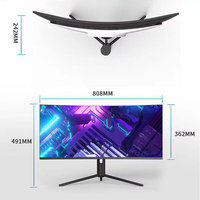 Komputer Desktop game terlaris 34 inci dalam satu PC i7 i5 i3 AIO bisnis Pc Gamer