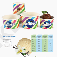 Pots à Glace Personnalisés et Imprimés en Gros de 12/8 oz, Récipients à Emporter et Coupelles à Gelato avec Couvercles