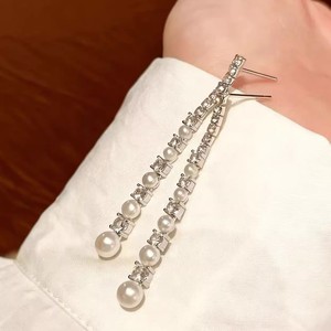 22879DIY Accesorios de Perlas, Bandeja Vacía para Pendientes de Plata S925, Pendientes de Moda Zhao Lusi con Perlas Redondas de 3-5mm - Product Image 1