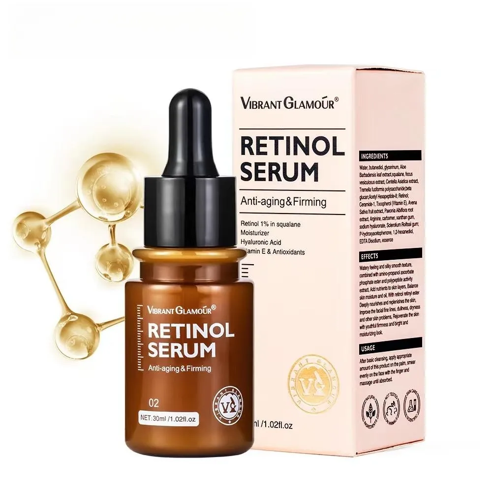 Private label anti aging vitamina c siero retinolo cura della pelle siero retinolo anti invecchiamento rimuovi rughe per donna