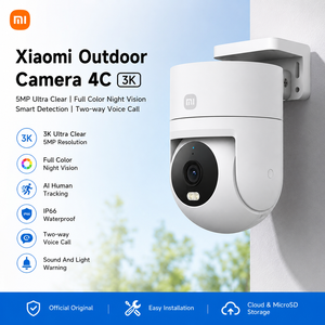 กล้องวงจรปิดภายนอก Xiaomi รุ่น 4C ความละเอียด 3K 5MP มาตรฐาน IP66 ภาพสีคมชัดในเวลากลางคืน พร้อมระบบติดตามบุคคล สนทนาเสียงสองทาง - Product Image 1