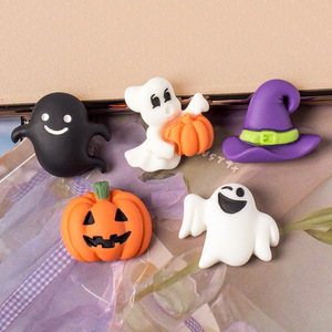 Accesorios DIY de resina con pegamento crema para decoración de Halloween: calabaza, <span class=keywords><strong>fantasma</strong></span>, sombrero mágico, funda de teléfono, accesorio para el cabello, colgante - Product Image 1