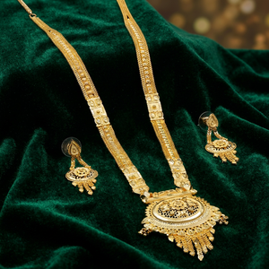 Venta al por mayor de joyería de moda: Collares chapados en oro de 14K, 18K, 24K, diseño tradicional, conjunto de joyería larga, joyería de latón, Oro Joyería - Product Image 1