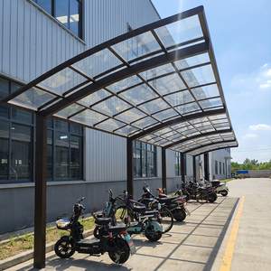 Cochera Moderna Personalizada de Aluminio con Techo de Policarbonato Resistente al Agua para Proyectos Comerciales y Residenciales - Product Image 2