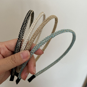 Temperamento dolce cerchietto semplice metallo molla rendere il proprio viso più piccolo fascia per capelli retrò nicchia con tutto l'esterno inizio Hairhoop - Product Image 3