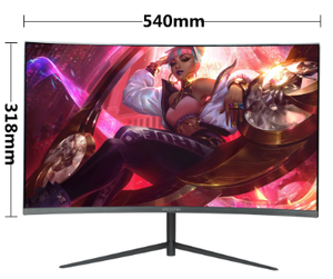 Nouveaux haut-parleurs incurvés pour joueurs, ordinateur, LED, moniteur large 24 pouces 144 <span class=keywords><strong>Hz</strong></span>, moniteur LCD haute luminosité 24 pouces - Product Image 2