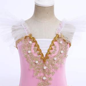 Vestido de <span class=keywords><strong>Princesa</strong></span> con Tutú de Ballet Lago de los Cisnes, Leotardo con Falda y Camisola Bordada para Niñas, Disfraz de Bailarina - Product Image 4