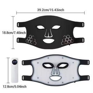 Masque facial LED infrarouge proche avec logo personnalisé, traitement par photons rouges, soin de la peau du visage et du cou, masque en silicone - Product Image 6