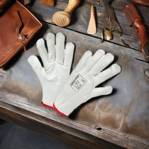 Guantes de conductor de cuero de grano de vaca Protección de manos de trabajo de seguridad industrial para ensamblaje de conducción de camiones - Product Image 3