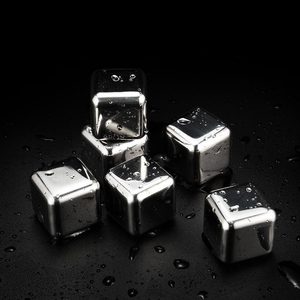 مكعبات ثلج معدنية قابلة لإعادة الاستخدام من الفولاذ المقاوم للصدأ 304 لمشروبات الويسكي - Product Image 2