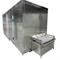 Energiezuinige tunnelvormige ultra-lage temperatuur snelvriesmachine Emerson/Fusheng motor voor commerciële koude opslag van zeevruchten