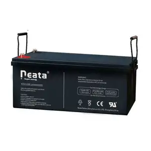 Batterie d'accumulation domestique au plomb-acide gel industrielle rechargeable 12v 200ah Pack Ups Batteries de stockage pour système d'énergie solaire
