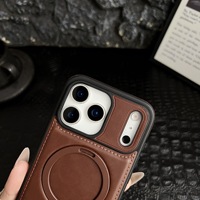 Étui en cuir de haute qualité étui de téléphone magnétique pour Iphones 15 Pro Max accessoires de téléphone pour samsung S24 ultra S25 ultra