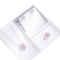 Ensemble de collier et boucles d'oreilles en cuivre plaqué or luxueux pour femmes, zircon, design floral, classique, cadeau de fiançailles, anniversaire, mariage